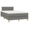 vidaXL Krevet box spring s madracem tamnosivi 120 x 190 cm tkanina