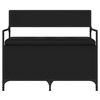 vidaXL Klupa za pohranu crna 85,5 x 42 x 73,5 cm od konstruiranog drva