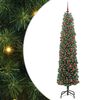 vidaXL Umjetno božićno drvce Zelena 180 cm PVC i čelik i plastika