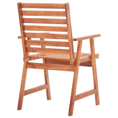 vidaXL Vrtne blagovaonske stolice 6 kom od masivnog bagremovog drva