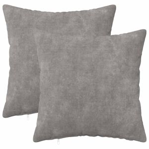 vidaXL Presvlaka za jastuk 2 pcs HEERLEN Svjetlosiva 30 x 30 cm