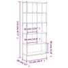 vidaXL Regal za knjige boja hrasta 72x28x172 cm konstruirano drvo