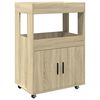 vidaXL Barska kolica boja hrasta 60x39,5x89 cm od konstruiranog drva
