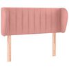 vidaXL Uzglavlje s u&scaron;ima ružičasto 93x23x78/88 cm bar&scaron;unasto