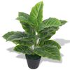 vidaXL Umjetna Biljka Taro s Posudom 45 cm Zelena