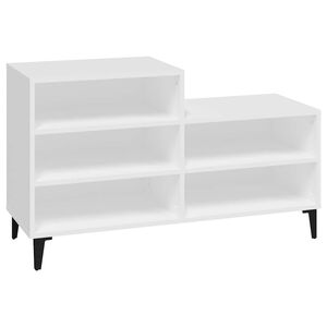 vidaXL Ormarić za cipele bijeli 102 x 36 x 60 cm od konstruiranog drva