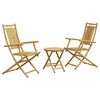 vidaXL 3-dijelni bistro set od bambusa