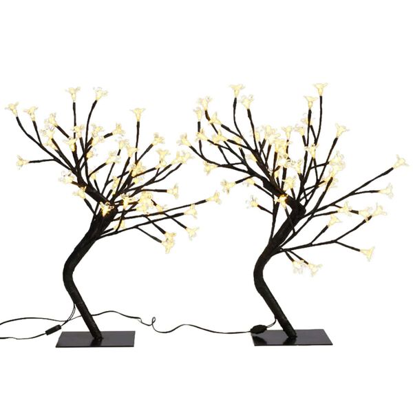 vidaXL Blagdanski ukrasi Topla bijela