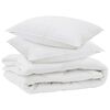 vidaXL Duvet za sve sezone s jastukom 3 kom. Bijela Mikrovlakna