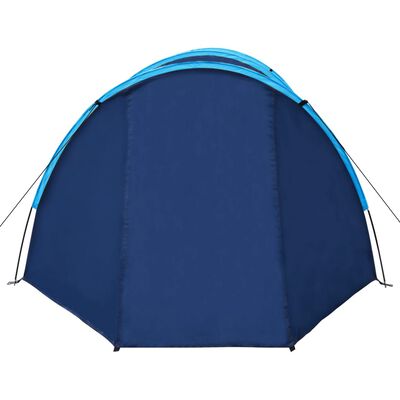 vidaXL Šator za kampiranje za 4 osobe modri/svjetloplavi