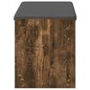 vidaXL Klupa za hodnik s jastukom Dimljeni Hrast 83 x 38 x 45 cm