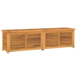vidaXL Vrtna kutija za pohranu s vrećom 200x50x55 cm masivna tikovina