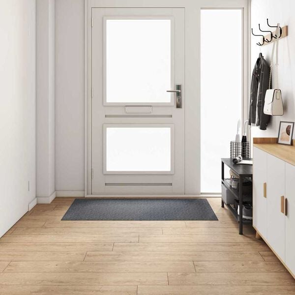 vidaXL Tepih trkač Siva 80 x 150 cm tkanina