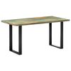 vidaXL Blagovaonski stol od masivnog obnovljenog drva 160 x 80 x 75 cm