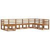 vidaXL Set vanjskih sofa s jastukom 8 pcs Prirodna i antracit