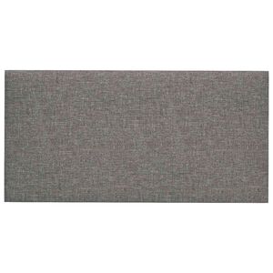 vidaXL Zidna uzglavlja 12 kom. 60 x 30 cm Svijetlo siva tkanina