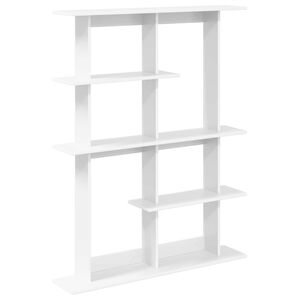vidaXL Polica zidna Bijela 102 x 20 x 130 cm Konstruirano drvo