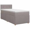 vidaXL Boxspring krevet s madracem Sivosmeđa 80 x 200 cm Tkanina