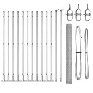 vidaXL Stup za ogradu Srebrna