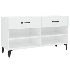 vidaXL Ormarić za cipele sjajni bijeli 102x35x55 cm konstruirano drvo