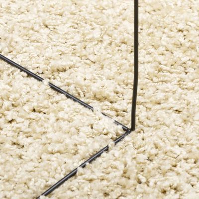vidaXL Čupavi moderni tepih s visokim vlaknima zlatni 160x230 cm