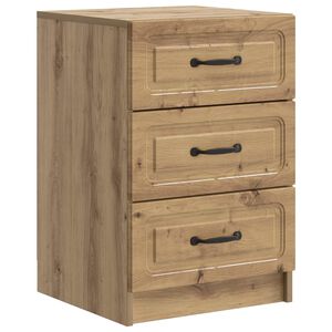 vidaXL Noćni ormar Hrast artisan 43 x 41 x 63,5 cm Konstruirano drvo