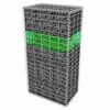vidaXL Ukrasno Kamenje za Gabion Stakleno Zeleno 60-120 mm 25 kg