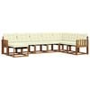 vidaXL Set vanjskih sofa 8 kom. Prirodna i krem
