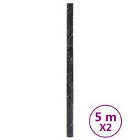 vidaXL Naljepnice za namještaj samoljepljive mramor crne 90x500 cm PVC