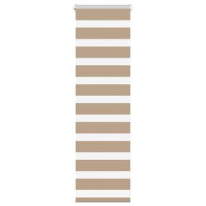 vidaXL Zebra zavjesa Pje&scaron;čano smeđa 40x100 cm &Scaron;irina tkanine 35,9 cm Poliester