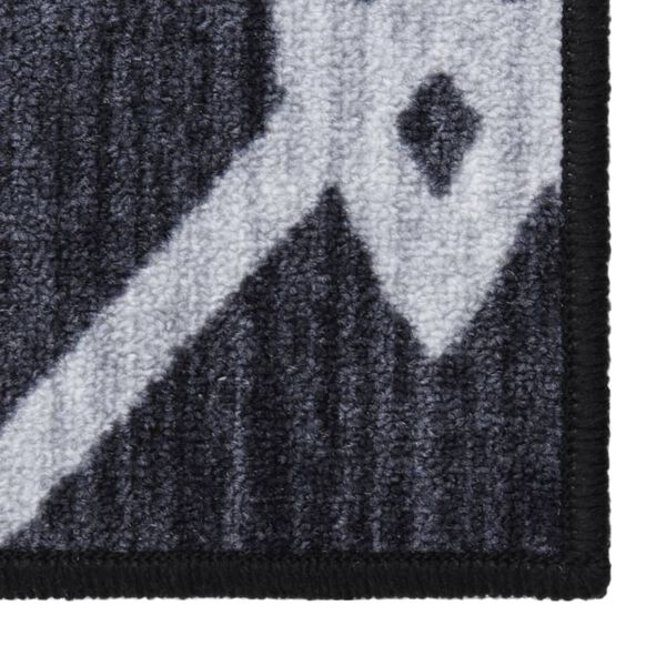 vidaXL Tepih-staza crna 80 x 100 cm