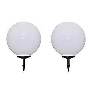vidaXL Vrtne podne svjetiljke sa &scaron;iljkom za tlo 2 kom LED 50 cm