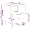vidaXL Noćni ormar 2 pcs Crni hrast 40 x 35 x 47 cm Konstruirano drvo