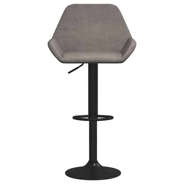 vidaXL Barski stolci 2 kom svjetlosivi bar&scaron;unasti