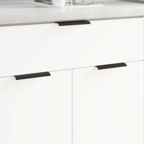 vidaXL Dr&scaron;ka 725 pcs Crna 120 x 39.6 x 17 mm Aluminij