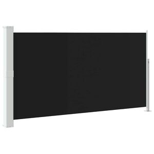 vidaXL Uvlačiva bočna tenda za terasu 170 x 300 cm crna