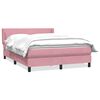 vidaXL Box Spring krevet s madracem ružičasti 160x220 cm bar&scaron;un