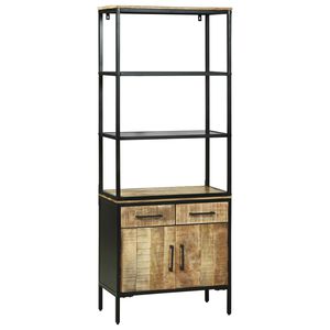 vidaXL Highboard s ladicama Smeđa 70 x 35 x 180 cm Čvrsto drvo manga