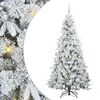 vidaXL Umjetno božićno drvce s nogom s stalakom Bijelo 180 cm PE i PVC