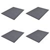 vidaXL PVC otirači 4 kom sivi 90 x 60 cm