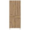 vidaXL Highboard Umjetnički hrast 69,5 x 34 x 180 cm Konstruirano drvo