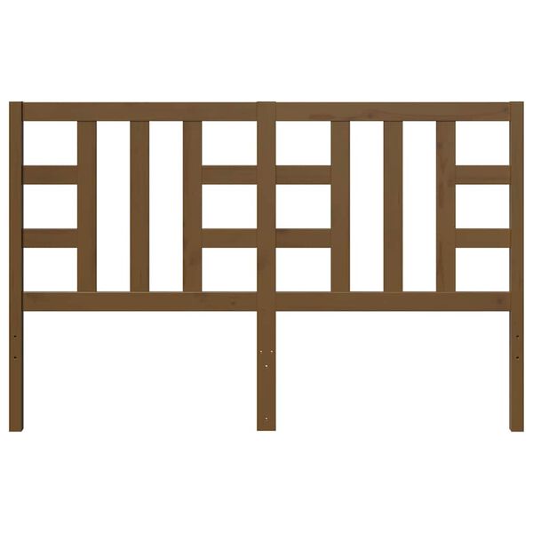 vidaXL Uzglavlje za krevet boja meda 166 x 4 x 100 cm masivna borovina