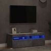 vidaXL TV ormarići s LED svjetlima 2 kom siva boja betona 60x35x40 cm