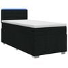 vidaXL Boxspring krevet s madracem Crna 90 x 190 cm Tkanina