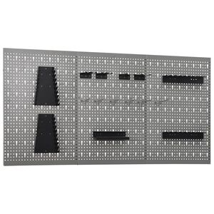 vidaXL Zidne ploče za alat 3 kom 40 x 58 cm čelične