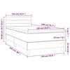 vidaXL Box spring krevet s madracem svjetlosivi 100x200 cm bar&scaron;unasti