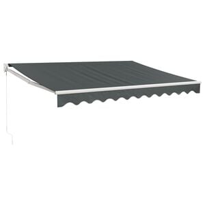 vidaXL Tenda na uvlačenje antracit 3 x 2,5 m od tkanine i aluminija