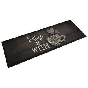 vidaXL Kuhinjski tepih perivi s uzorkom &scaron;alice 60 x 180 cm bar&scaron;unasti