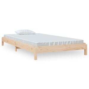 vidaXL Složivi krevet 100 x 200 cm od masivne borovine