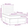 vidaXL Krevet box spring s madracem tamnosmeđi 120 x 190 cm od tkanine